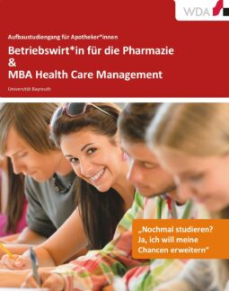 Betriebswirt*in für die Pharmazie ® WDA-Studiengang startet am 6. November 2023