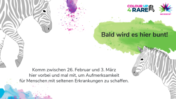 Am 29. Februar ist RARE DISEASE DAYMachen Sie aufmerksam auf die Seltenen! Malen Sie mit bei colourUp4RARE!