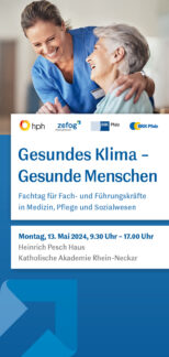 Gesundes Klima – Gesunde Menschen: Fachtag für Fach- und Führungskräfte in Medizin, Pflege und Sozialwesen von ZEFOG und BKK Pfalz