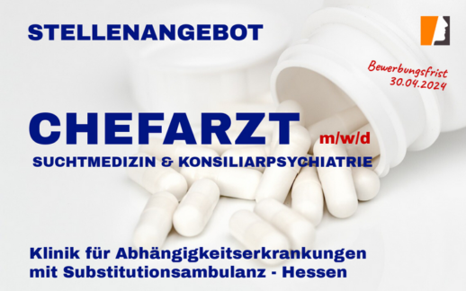 Stellenangebot Chefarzt Suchtmedizin & Konsiliarpsychiatrie Frankfurt am Main