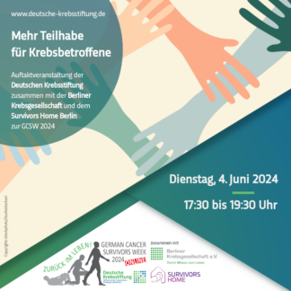 Mehr Teilhabe für Krebsbetroffene