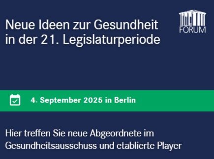 Neue Ideen zur Gesundheit in der 21. Legislaturperiode