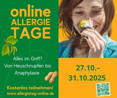 Online-Allergiewoche des DAAB vom 27. bis 31. Oktober 2025 „Von Heuschnupfen bis Anaphylaxie – alles im Griff“