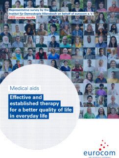 Jetzt auch auf Englisch: Ergebnisbroschüre der repräsentativen Allensbach-Umfrage zu Wirksamkeit, Nutzung und Qualität medizinischer Hilfsmittel