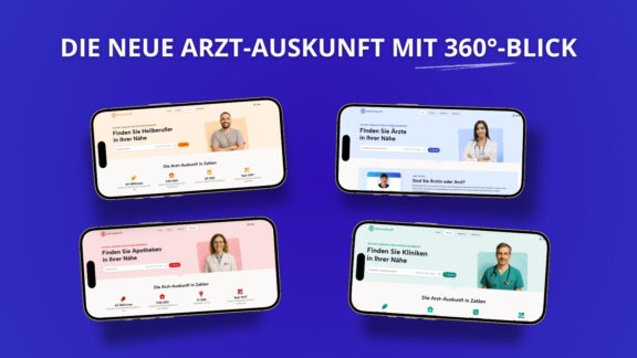 Die neue Arzt-Auskunft ist online: Noch mehr Umfang, noch mehr Service
