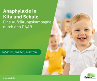 Anaphylaxie in Kita und Schule – Aufklärungskampagne durch den DAAB
