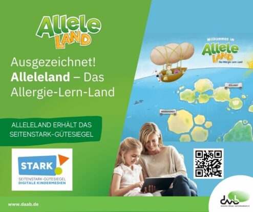 Deutscher Allergie- und Asthmabund e. V. (DAAB): Kinder‑Lernportal Alleleland erhält SEITENSTARK-GÜTESIEGEL