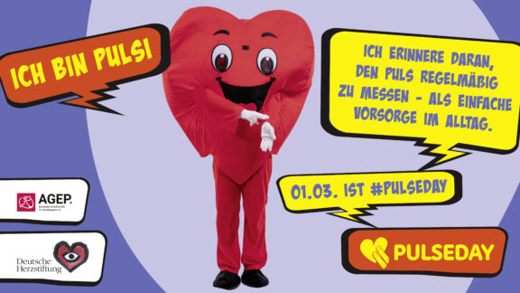 PULSEDAY: Puls fühlen und Herz-Risiken durch unbemerktes Vorhofflimmern vermeiden