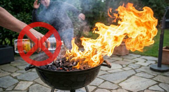 Finger weg vom Spiritus! Grillunfälle sind zu 100 % vermeidbar