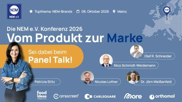 Vom Produkt zur Marke: NEM e.V. Konferenz 2026 am 8. Oktober in Mainz